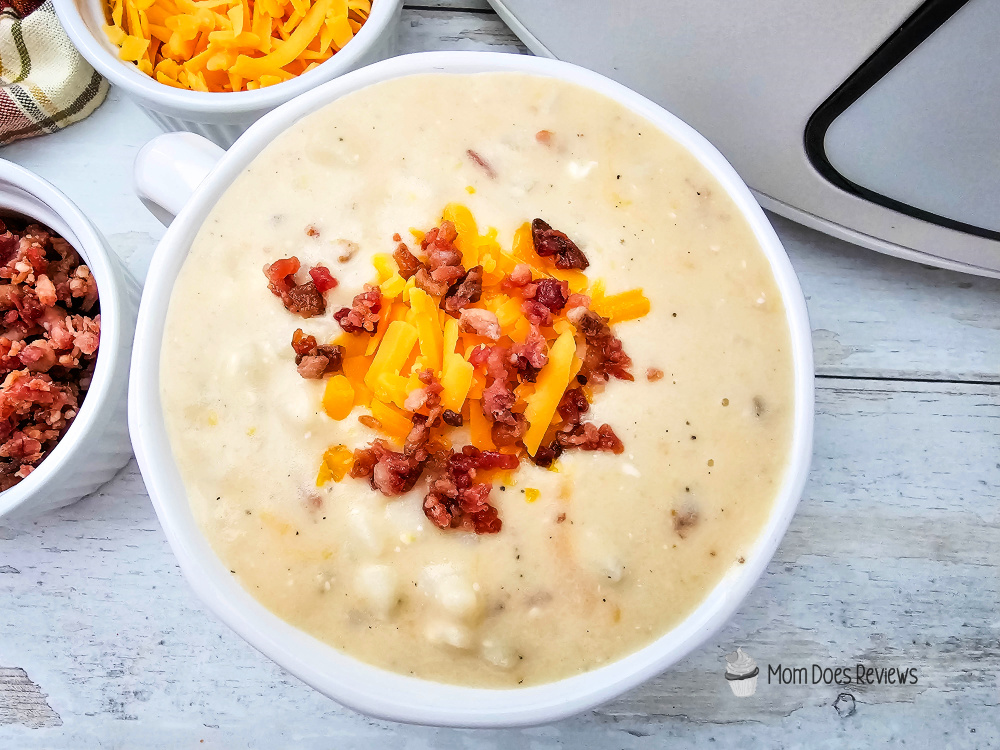 Crockpot loaded potato soup