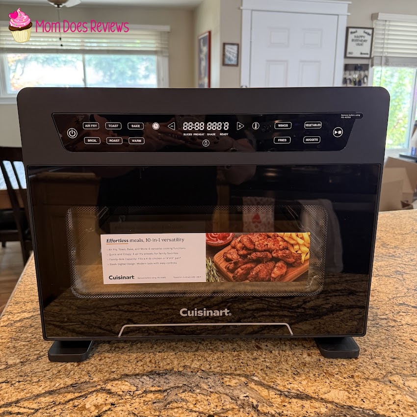 Cuisinart 10-in-1 air fryer toaster oven out of packaging