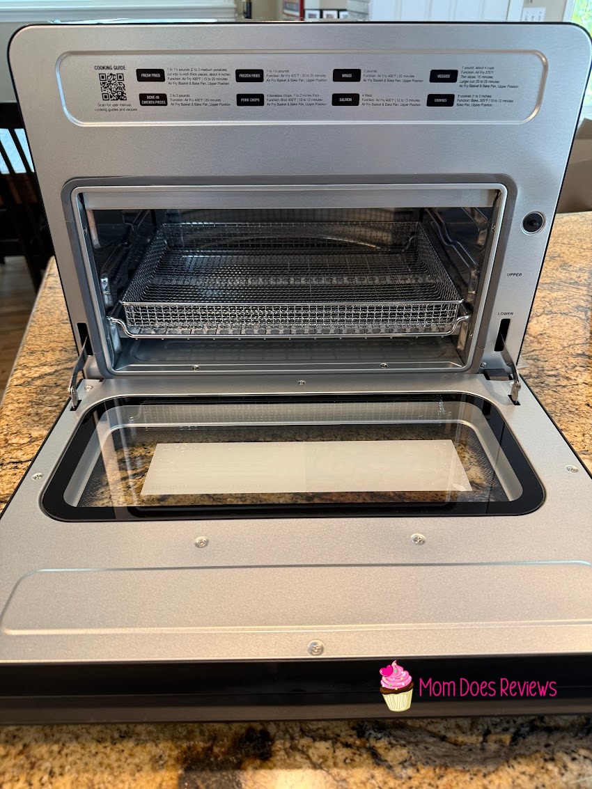 Interior of Cuisinart 10-in-1 air fryer toaster oven