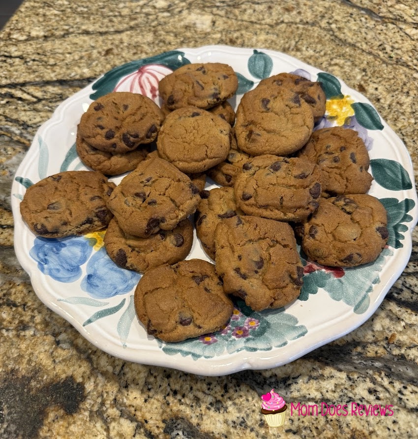 Chocolate chip cookies on a plate
