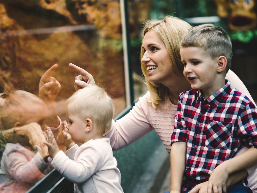 family at zoo