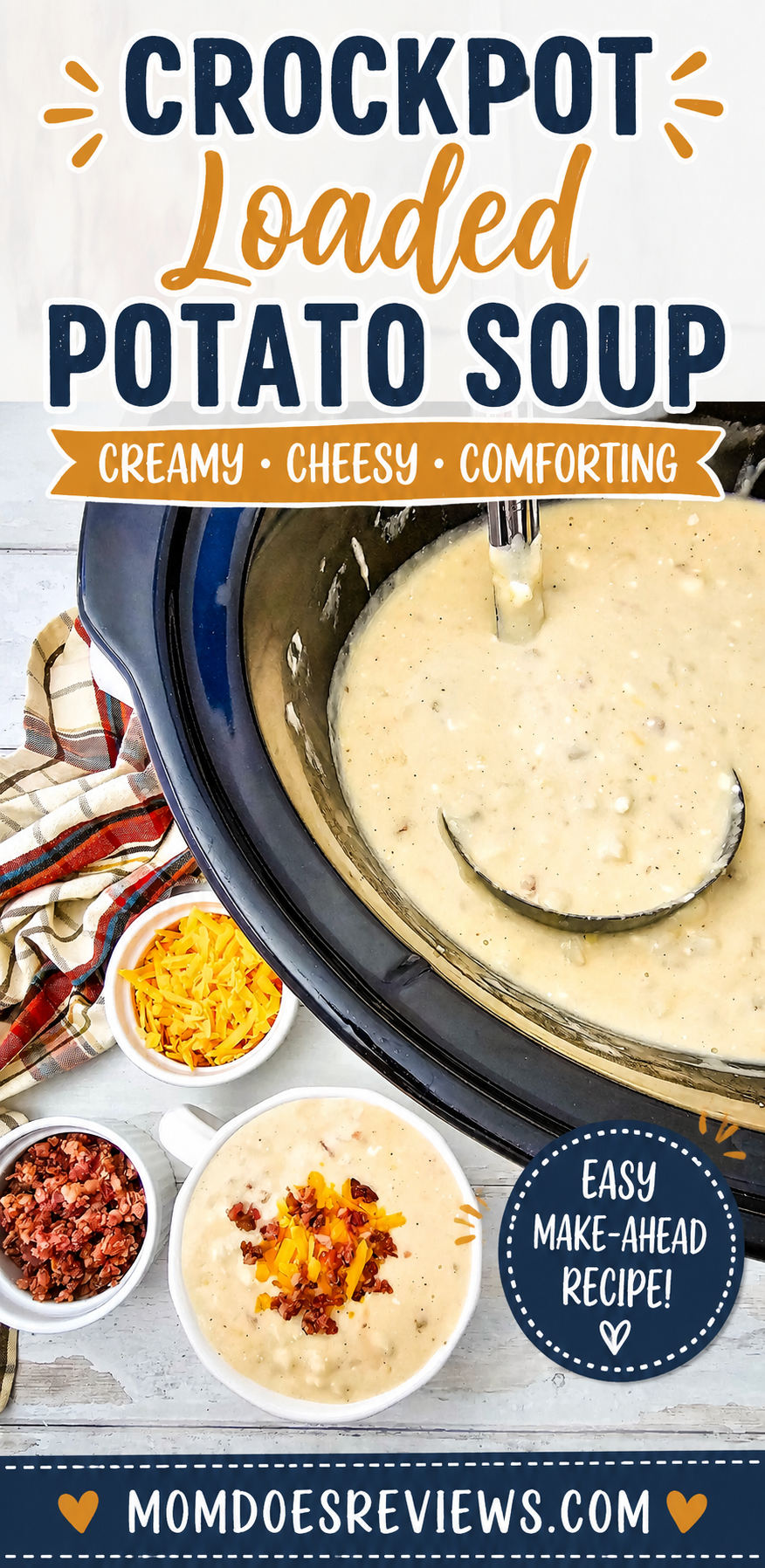 Crockpot loaded potato soup