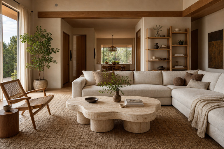 natural stone coffee table