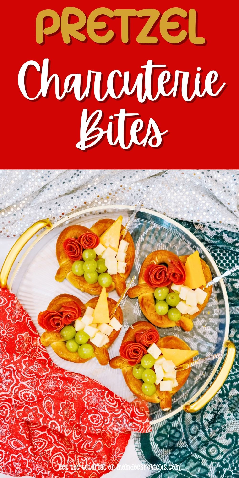 Pretzel Charcuterie Bites