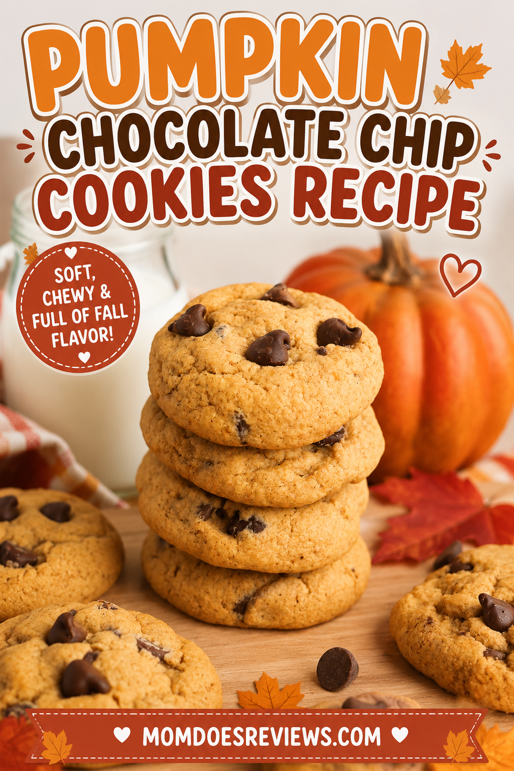 Pumpkin Chocolate Chip Cookies