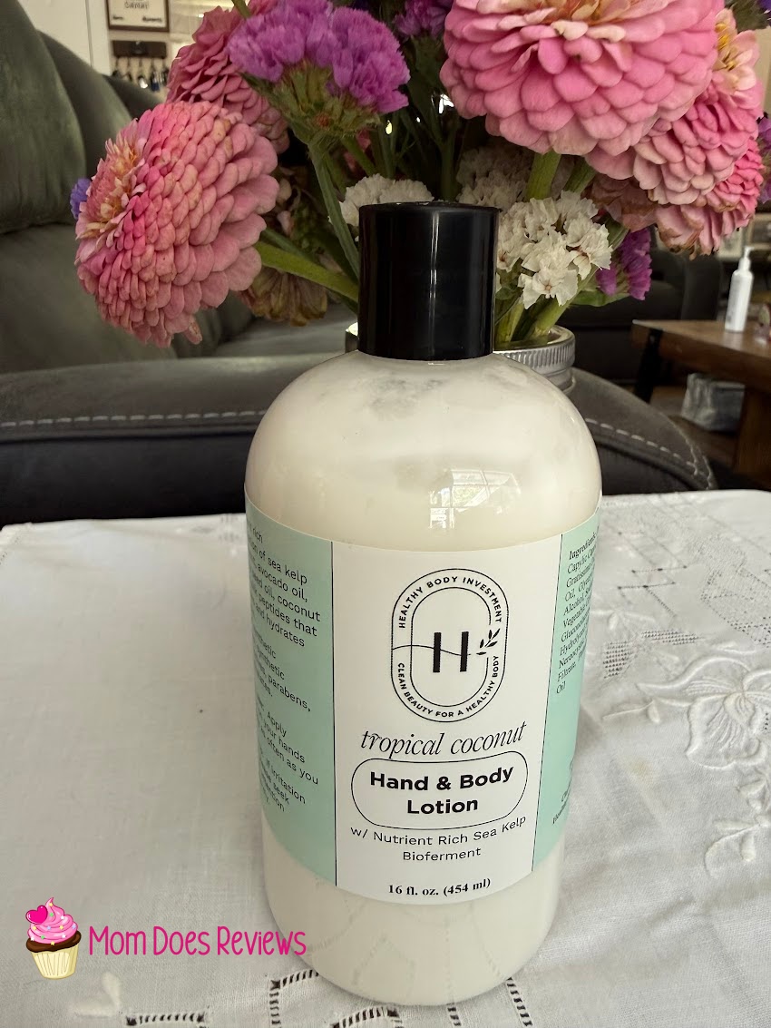 Healthy Body Investment hand and body lotion tropical coconut scent