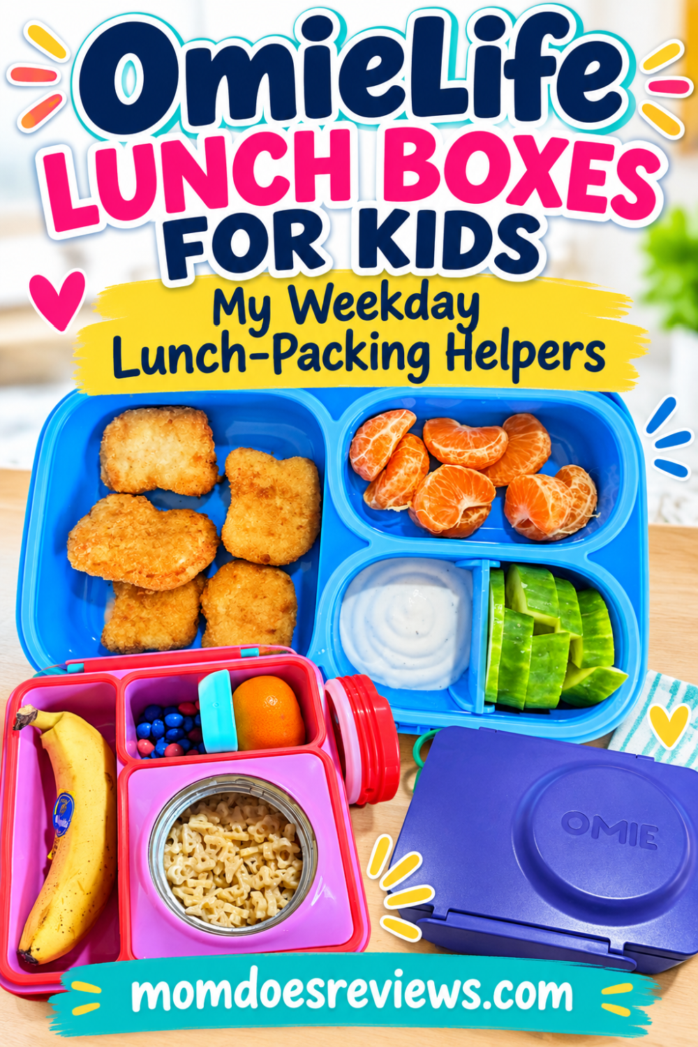 OmieLife Lunch Boxes for Kids