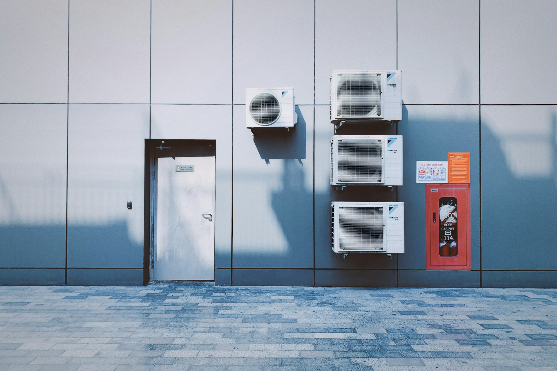ac units on wall