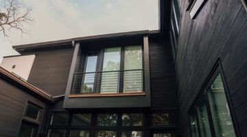 balcony of modern home