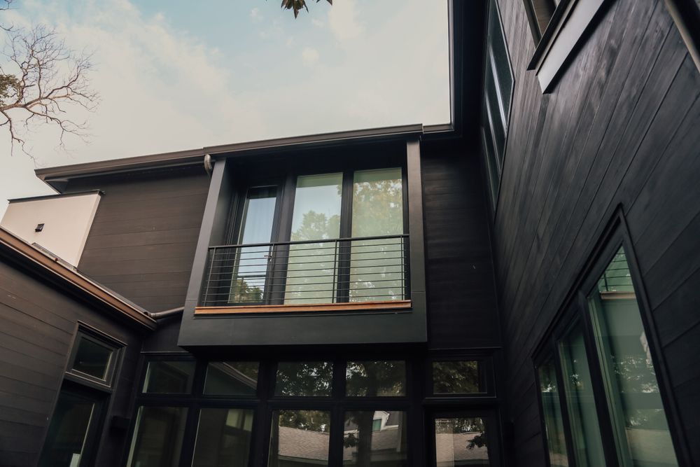 balcony of modern home