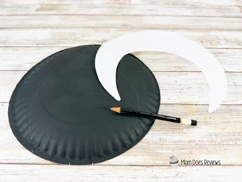 Paper Plate Black Cat craft