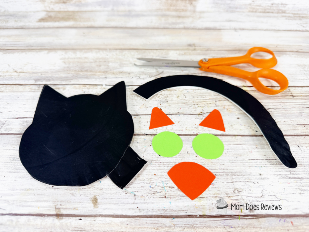 Paper Plate Black Cat craft