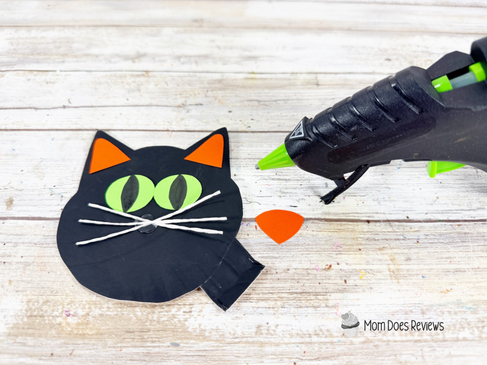 Paper Plate Black Cat craft