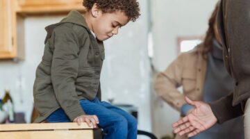boy getting bad news