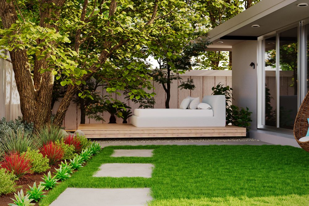 cozy outdoor patio