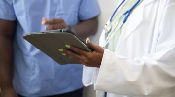 doctor holding clipboard