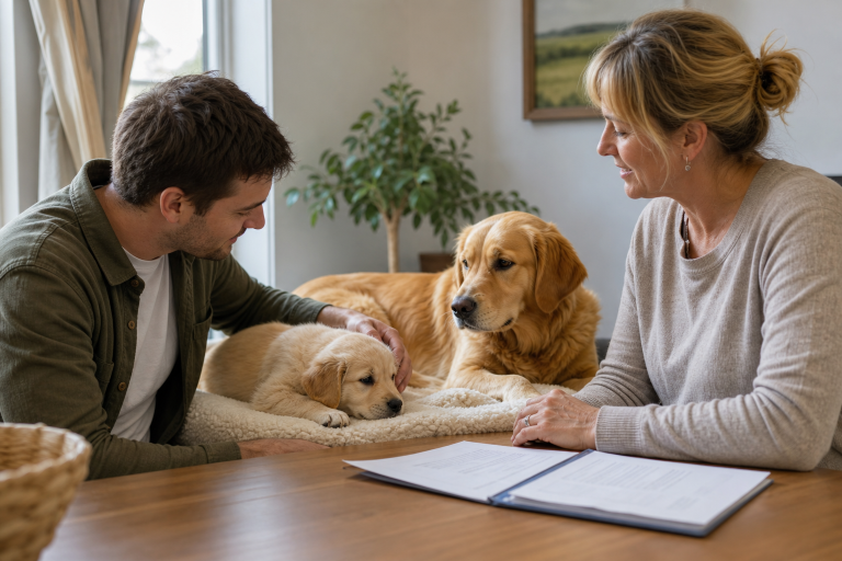 dogs and breeder