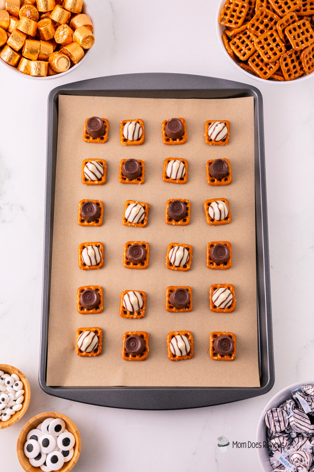 Halloween Monster Eye Pretzels