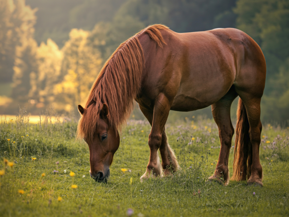 Horse Grazing