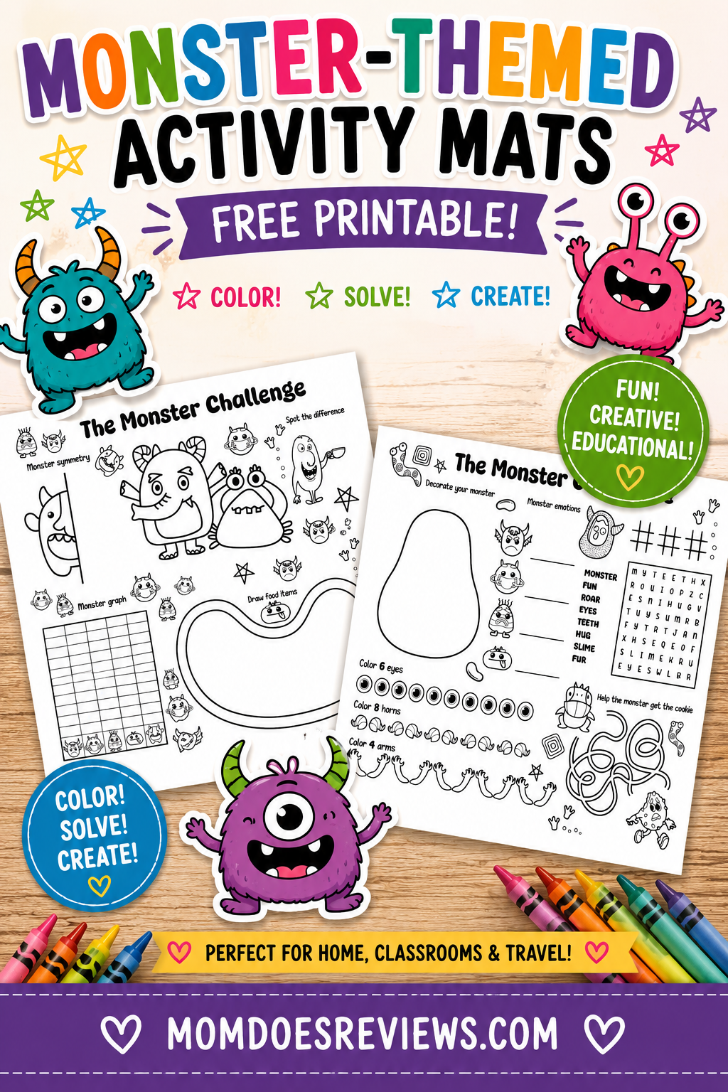 Monster Activity Mats