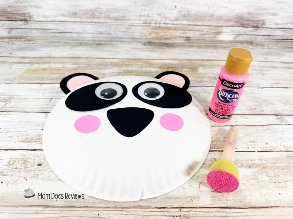 Paper Plate Panda Craft