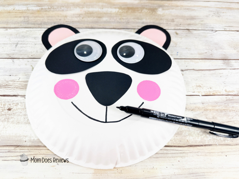 Paper Plate Panda Craft