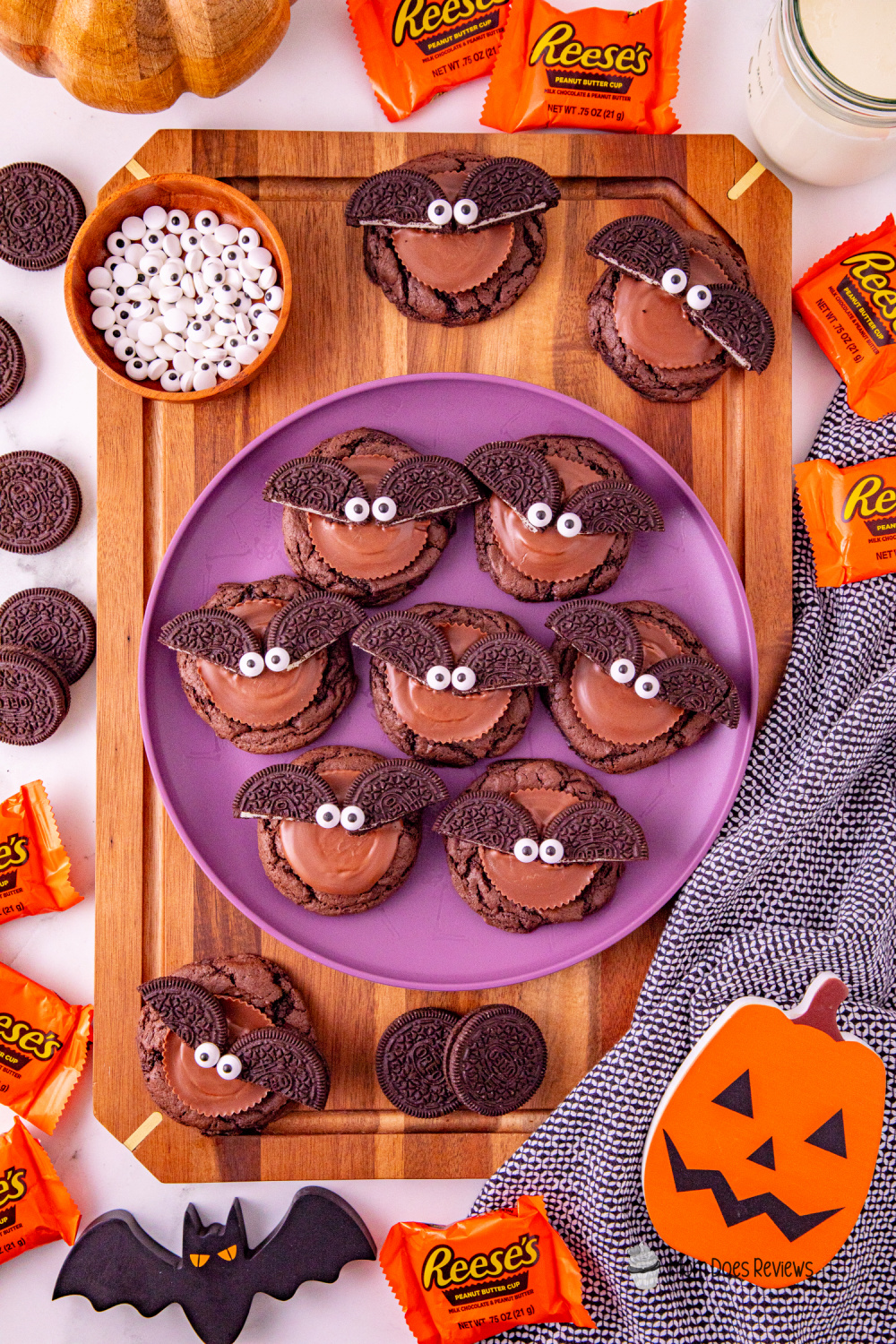 Reese's Oreo Bat Cookies