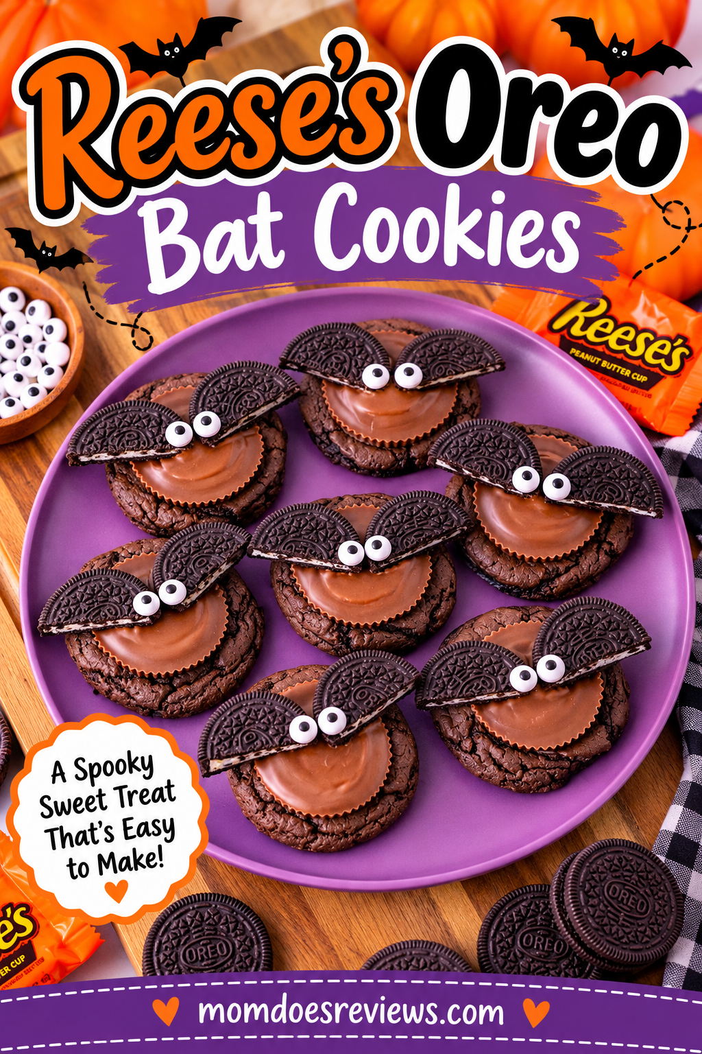 Reese's Oreo Bat Cookies
