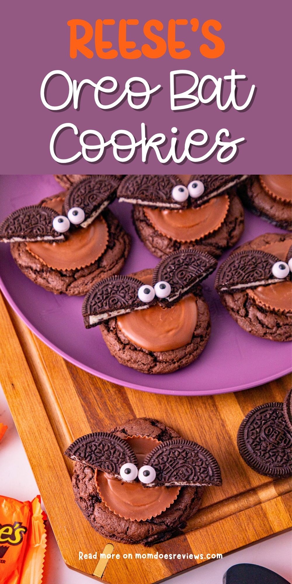 Reese's Oreo Bat Cookies