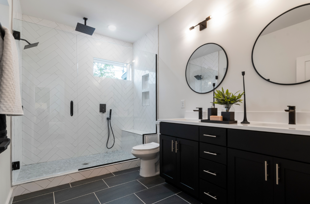 tiled bathroom
