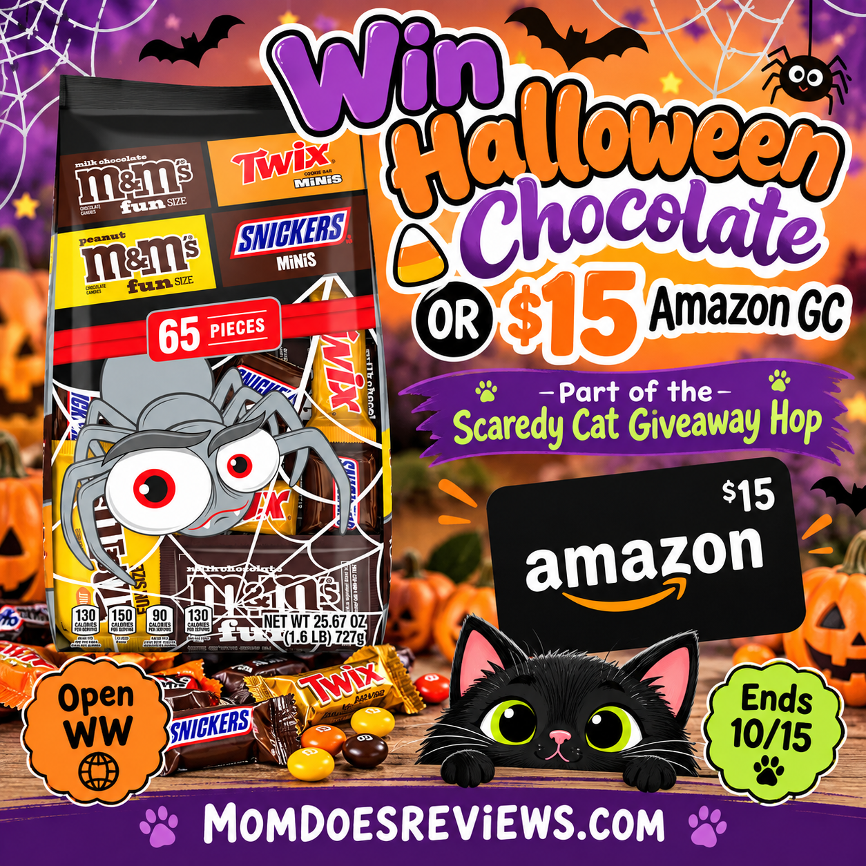 win Halloween Chocolate or amazon gc