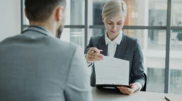 woman in suit