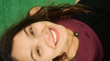 woman smiling