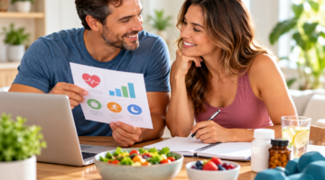 couple planning healthy lifestyle