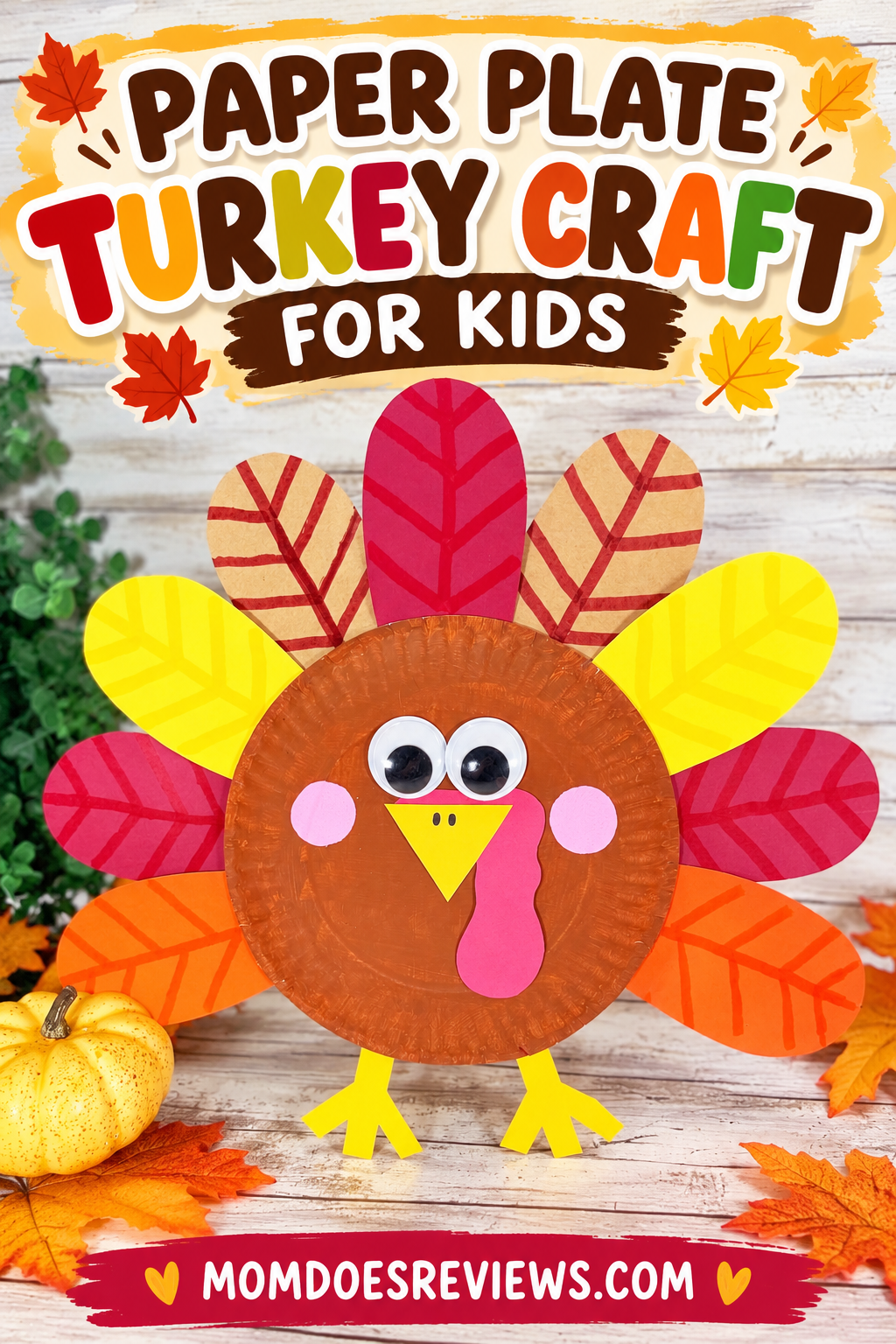 paper plate turkey craft for kids