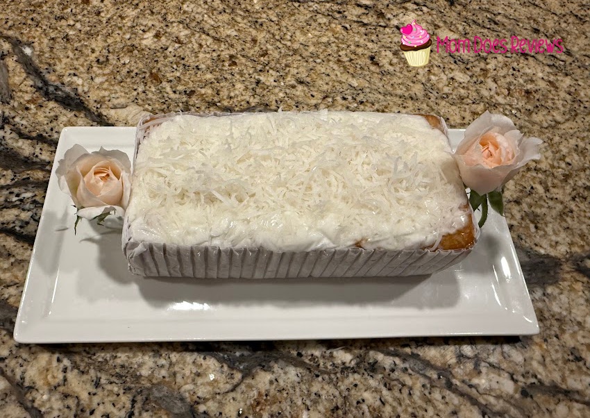 Sunnyland Farms coconut cake on a white plate
