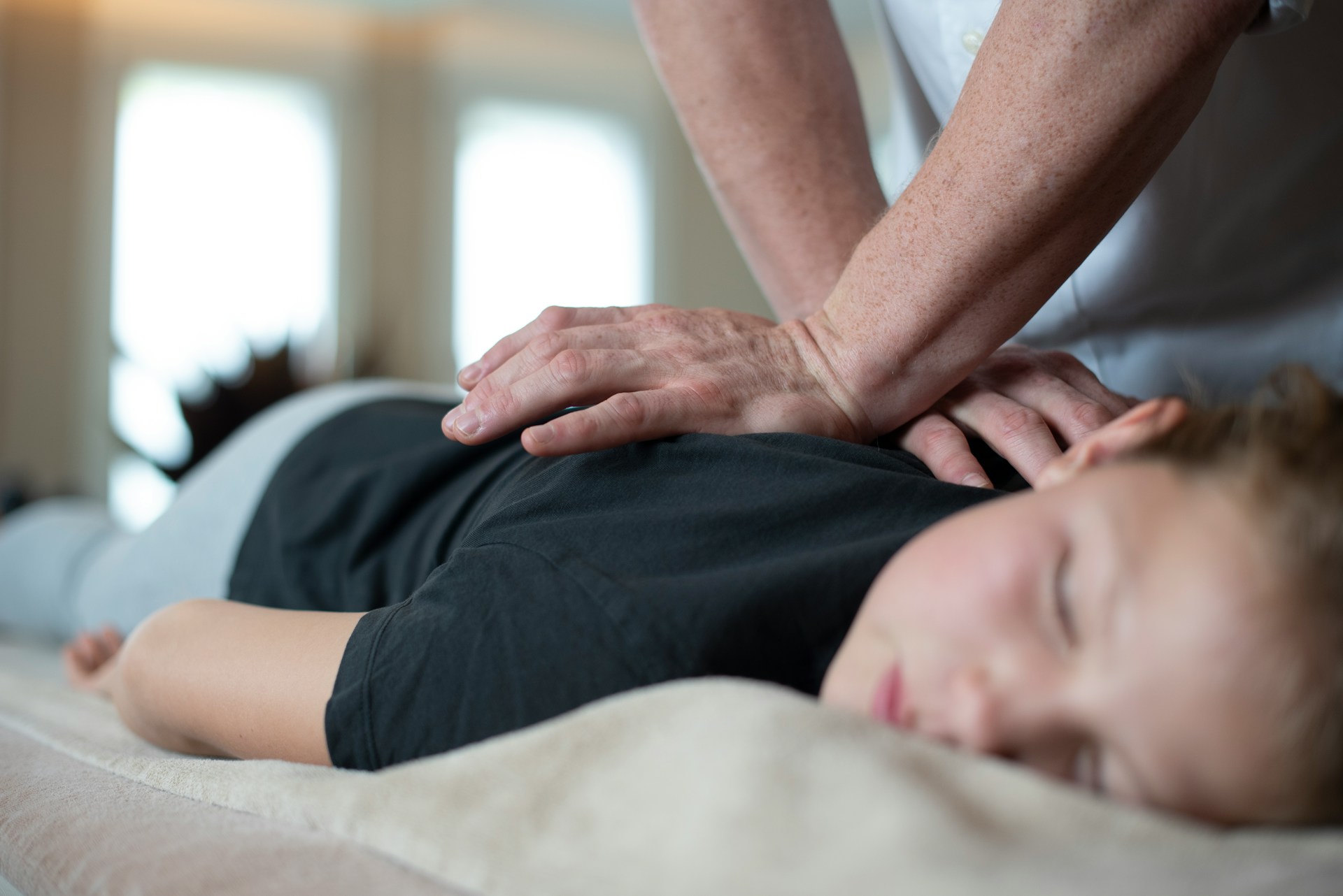 back massage postpartum