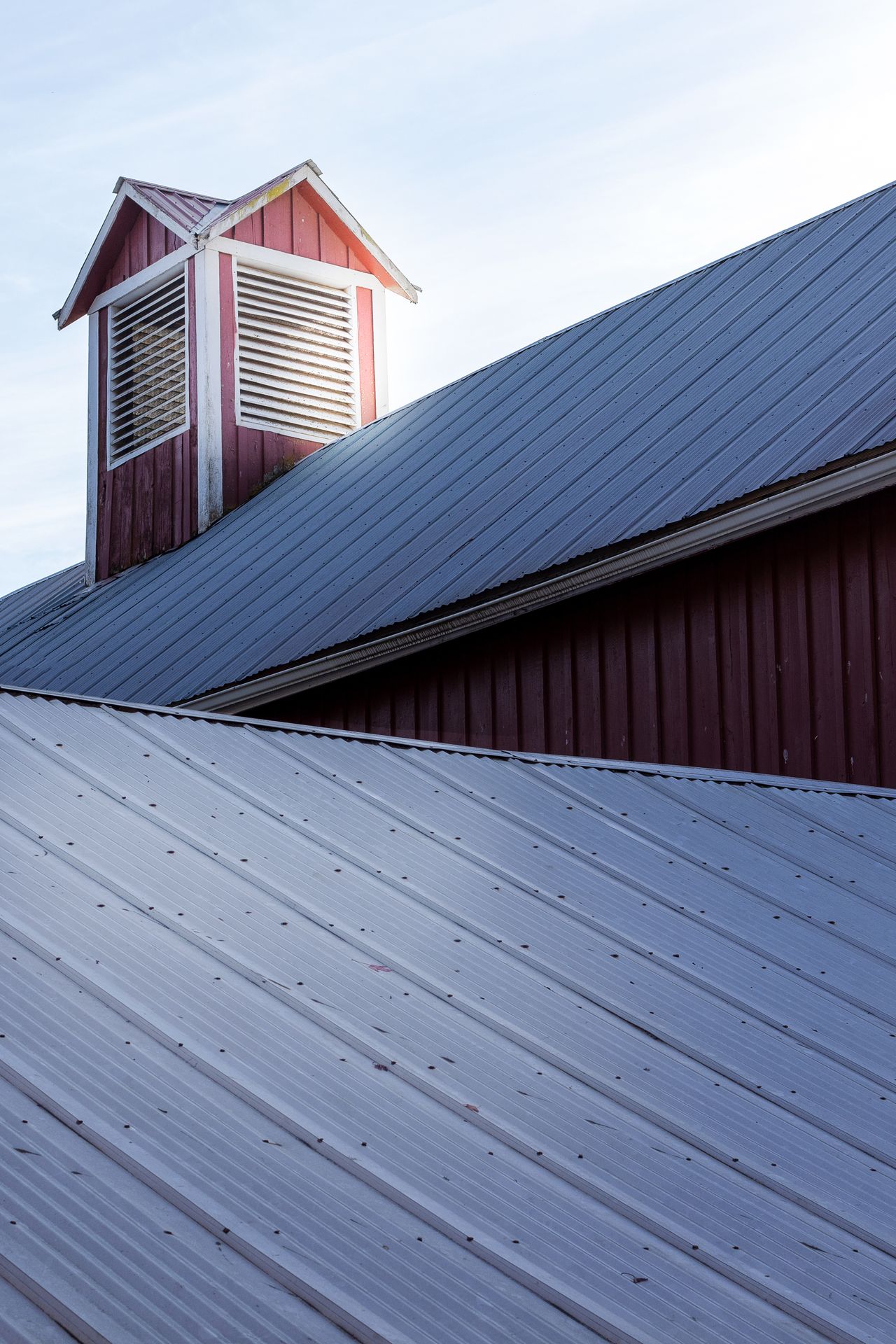 close up metal roof