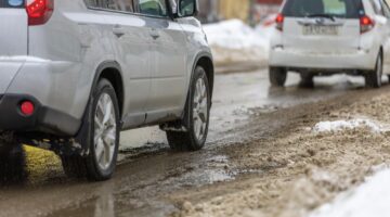 driving on slushy roads