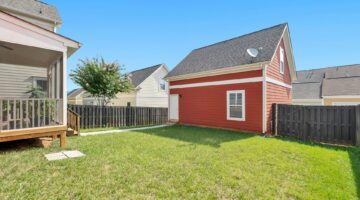 green grass backyard