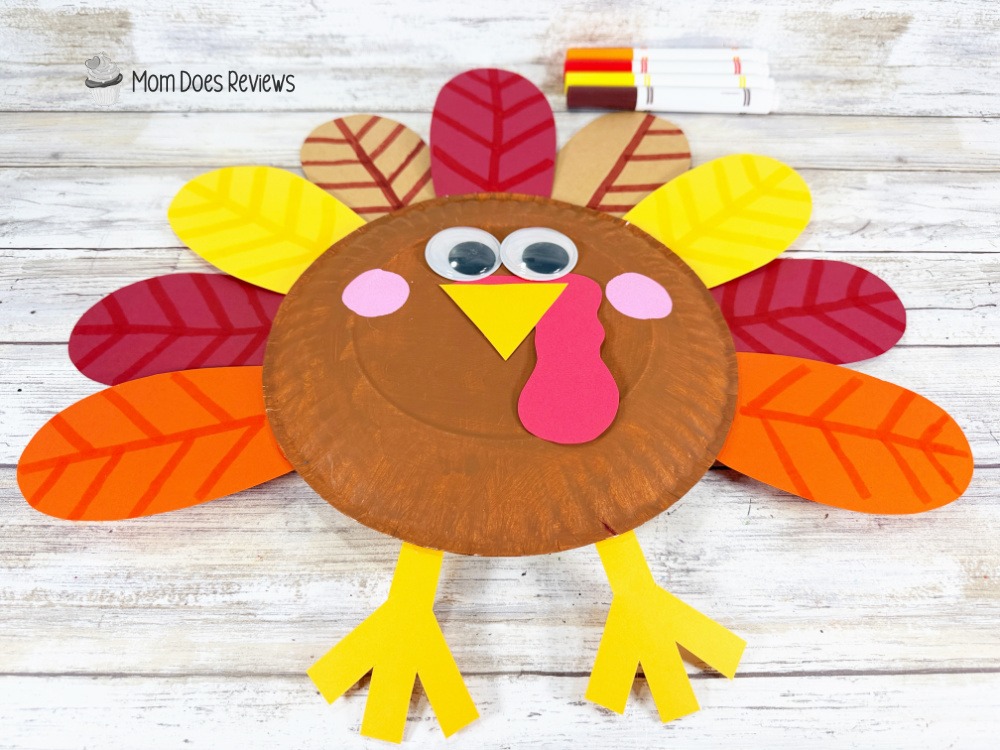 paper plate turkey craft