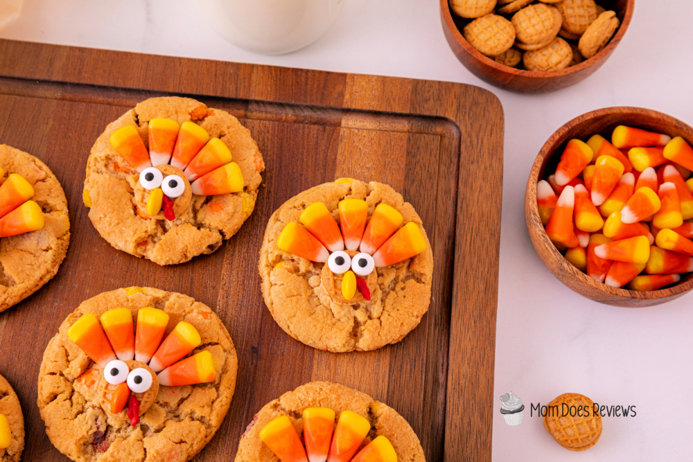 Reese's Pieces Nutter Butter Turkey Cookies