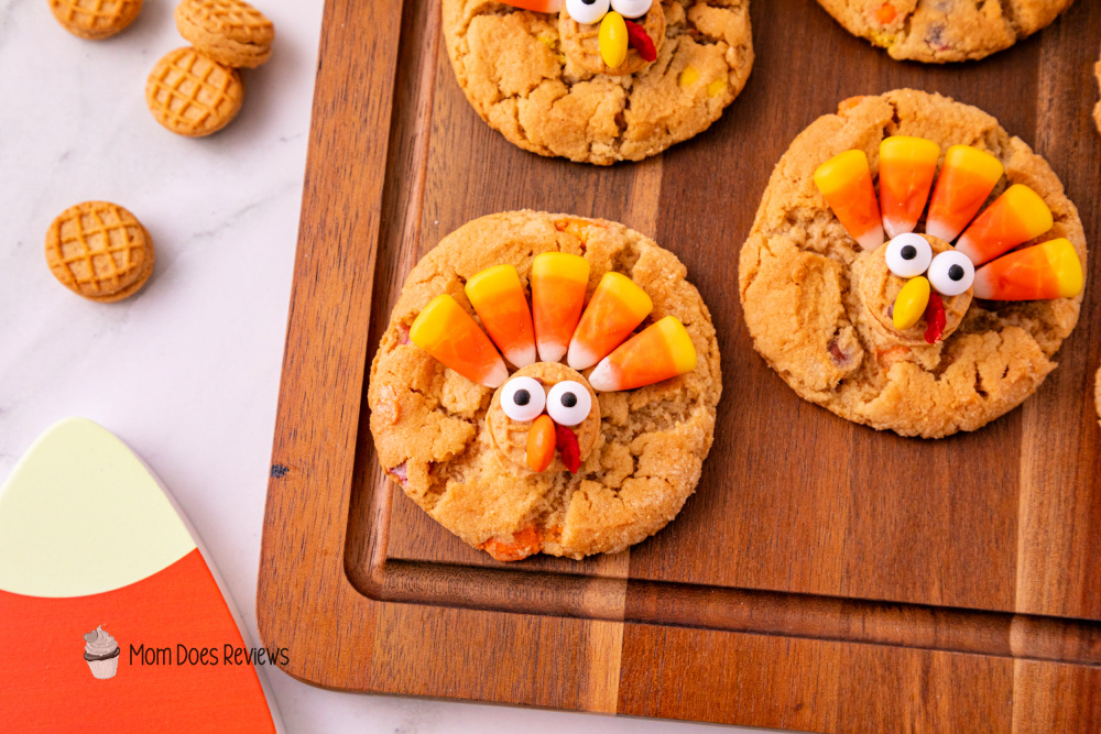Reese's Pieces Nutter Butter Turkey Cookies
